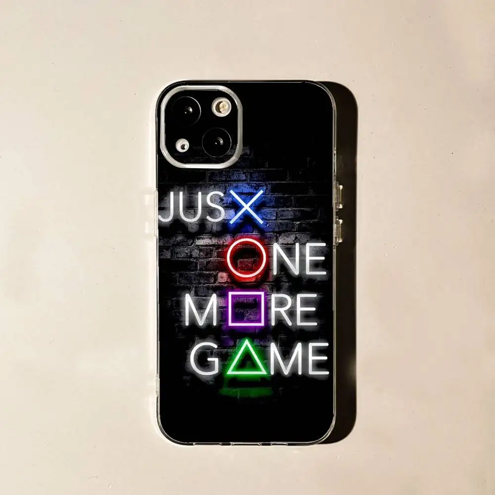 حافظة هاتف لعبة P-PlayStation لهاتف iPhone 16,15,14,13,12,11 Plus,Pro,Max,XR,XS,X,7,8 Plus,SE,Mini غطاء شفاف ناعم