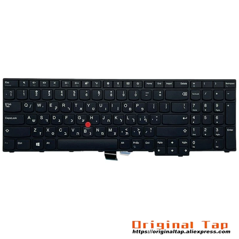 HB Hebrew IL Israel Keyboard for Lenovo Thinkpad E570 E570c E575 01AX134 01AX174 01AX214