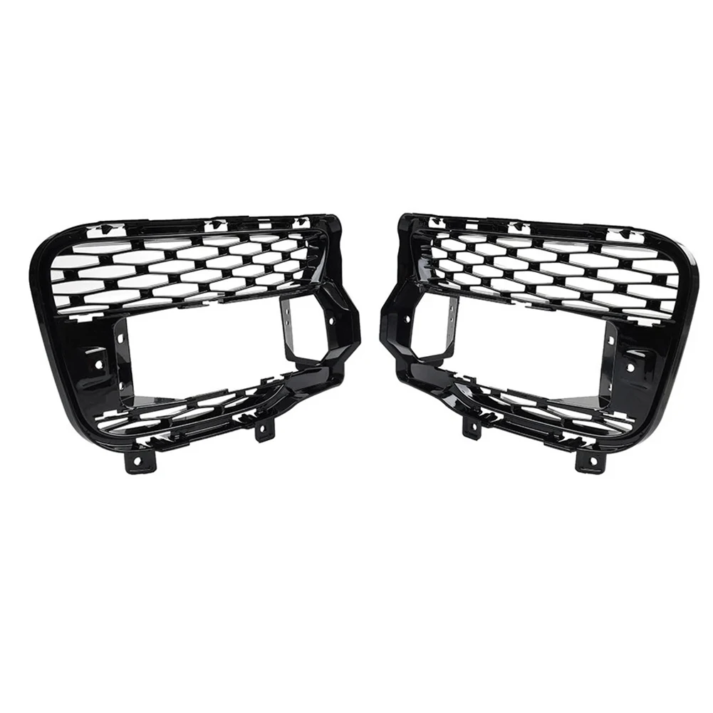 Car Protection Fog Lights Grille Cover BLACK ABS Material Custom Fit Design Protective Cover For 2014-2017 Models
