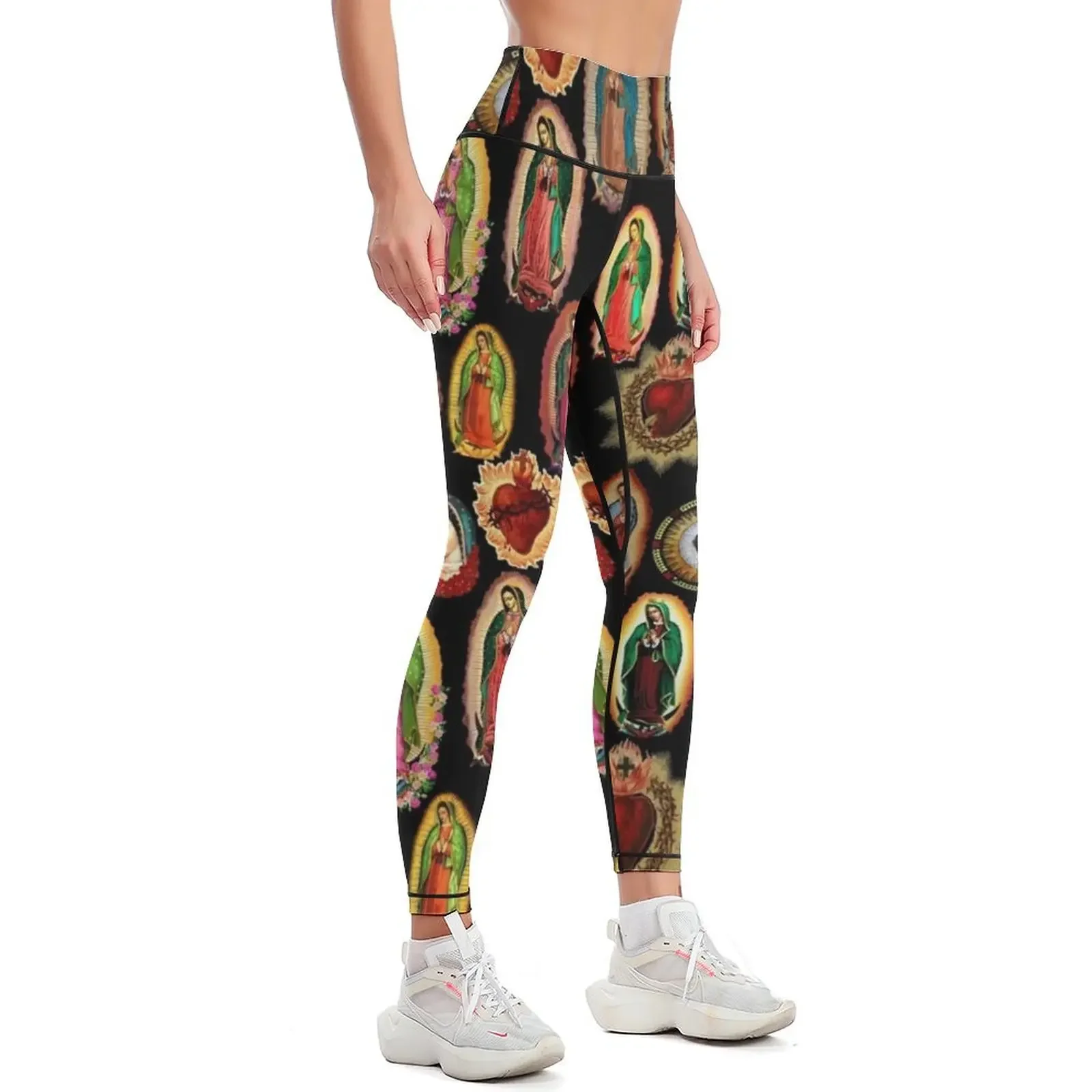 Our Lady of Guadalupe Virgin Mary Leggings Women's sportswear sport set Womens Leggings