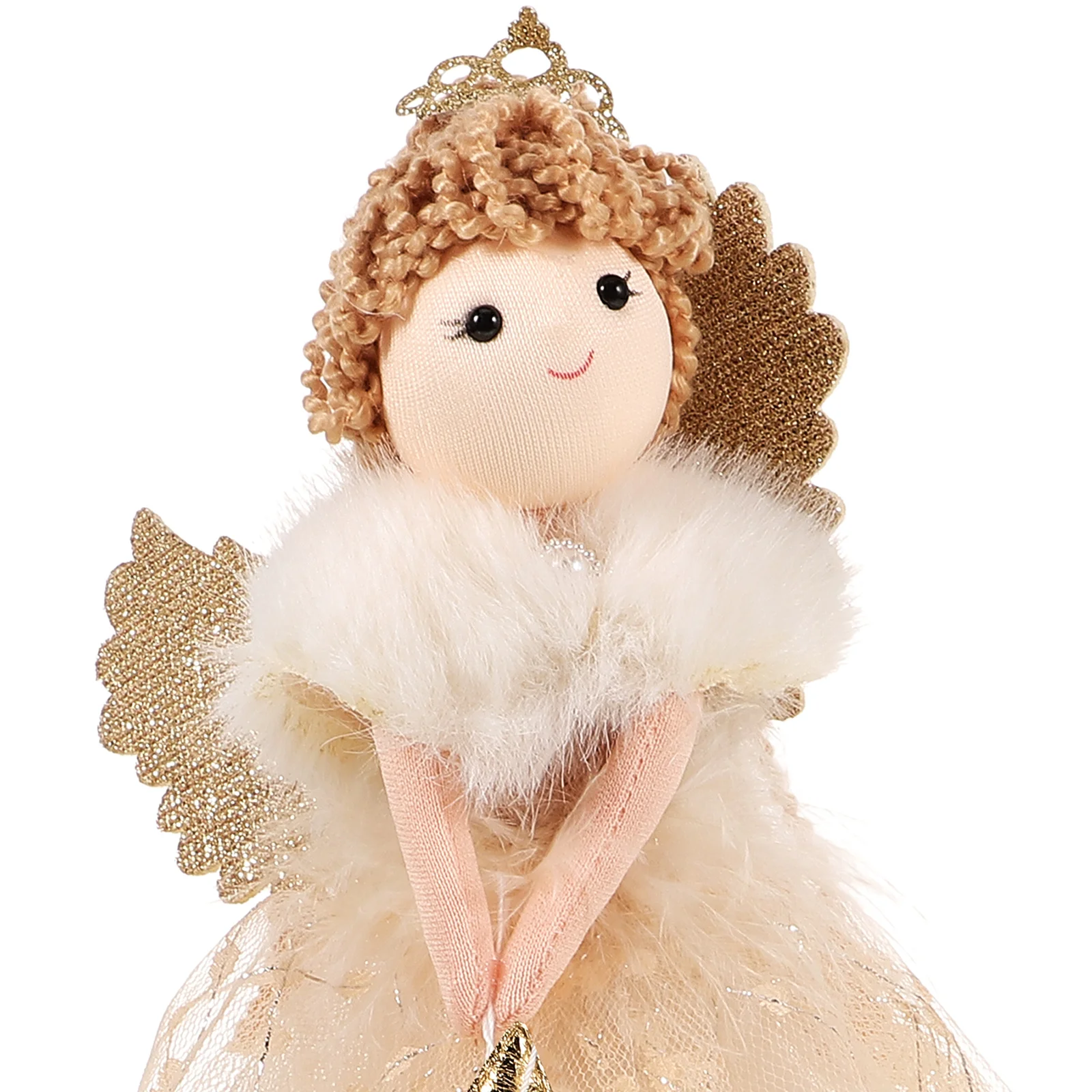 

Angel Christmas Tree Topper Lovely Cartoon Hanging Ornament Christmas Party Decoration Small Angel Statue Home Holiday Decor