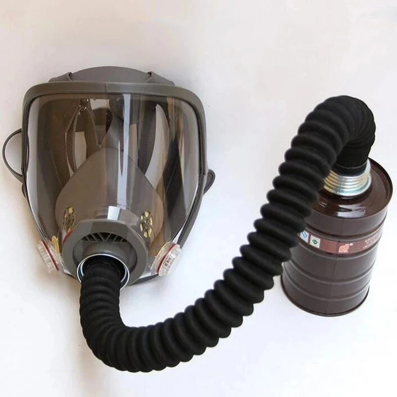 Full face mask gas mask 6800 with 0.5m hose fireproof activated carbon filter element organic gas chemical pesticide resin