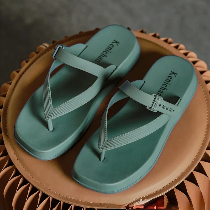 2023 Flip Flops for Women Casual Flat Slippers Sandals Comfort Lady PVC Beach Shoes Woman Slides Footwear Chanclas Mujer