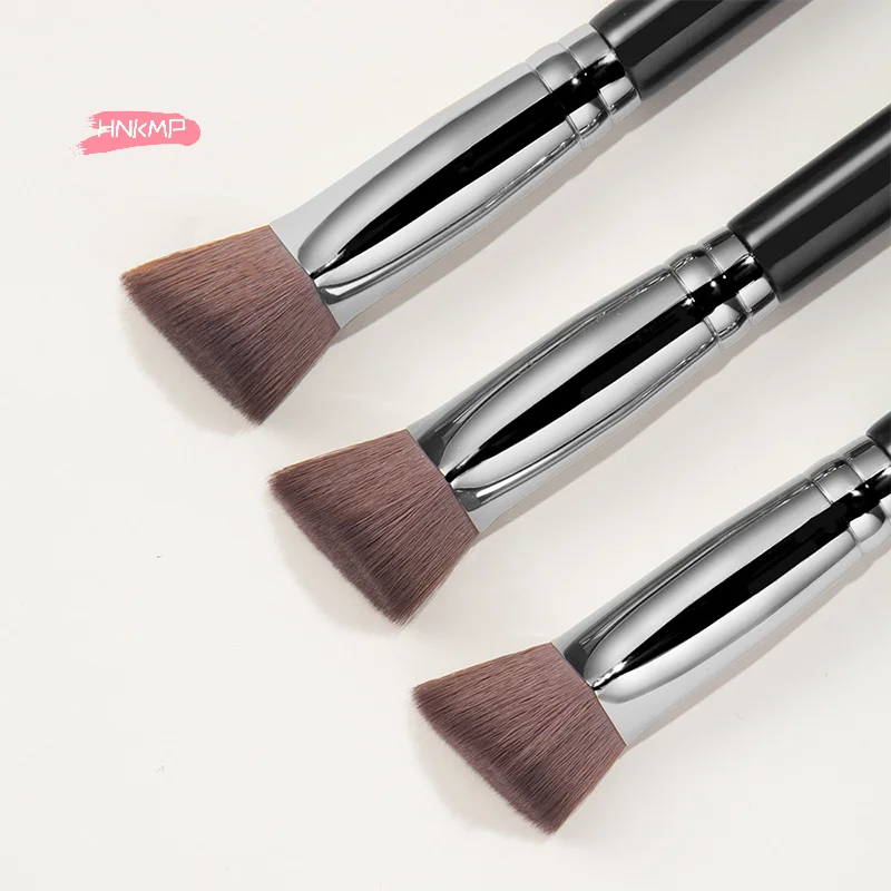 프리미엄 우드 핸들 파운데이션 컨실러 브러시 삼각형 컨투어 블러셔 밀집 메이크업 도구 완벽한 언더 아이 어플리케이션용