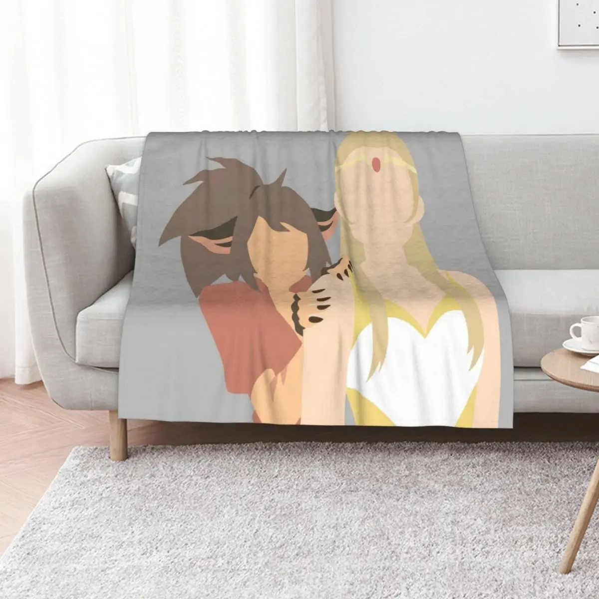 Future Catradora Vector Art Throw Blanket Winter beds Softest heavy to sleep Luxury St Soft Plaid Comforter Blankets