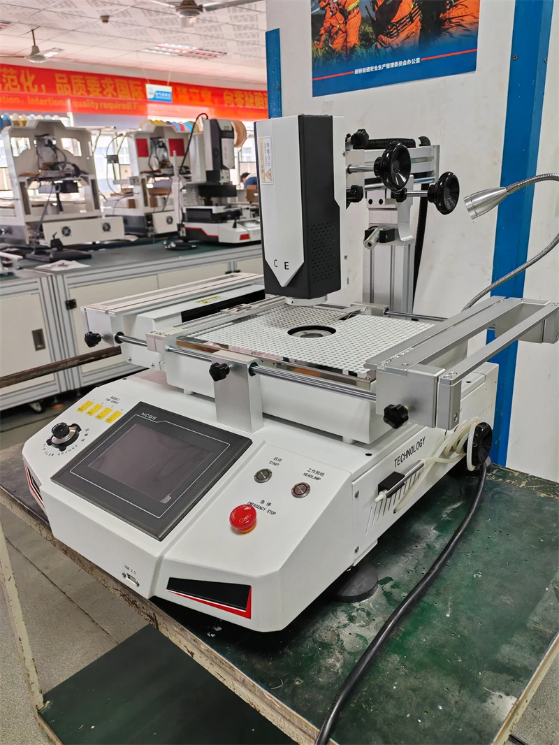 LY R5880C BGA Rework Station Touch Screen 5200W 3 Zones Hot Air Laptop Game Console Motherboard Chip Repair Soldering Machine