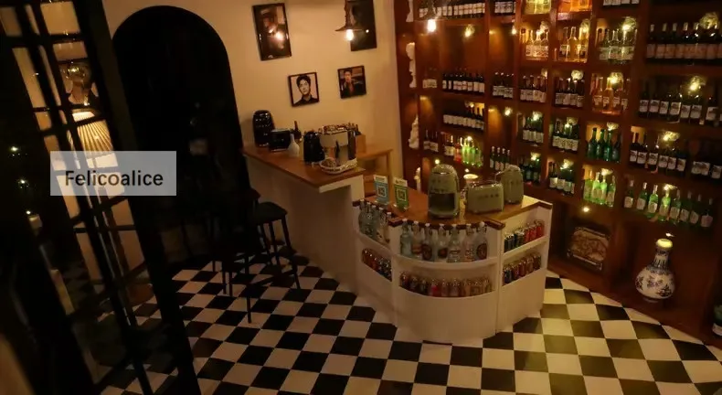 5 Stücke 1:12 Miniatur Kaffeetasse Wein Tasse Bierkrug Weinflasche Glas Modell Puppenhaus Für Möbel Haus Dekor Spielzeug – Detail 15