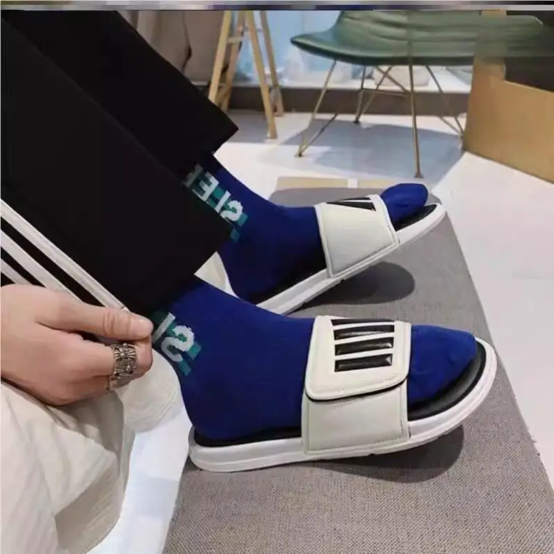 Adjustable Large Size Wide Thong Slippers for Men with Foot Edema And Fracture Cast EVA Material Comfortable Spring Slippers