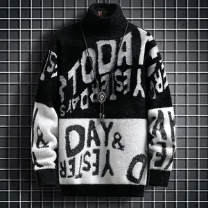 Herbst Winter Youth Collar High Pullover Herren High School Schülern 10 Hauptverkaufs -Boca -Junior -Pullover - №6