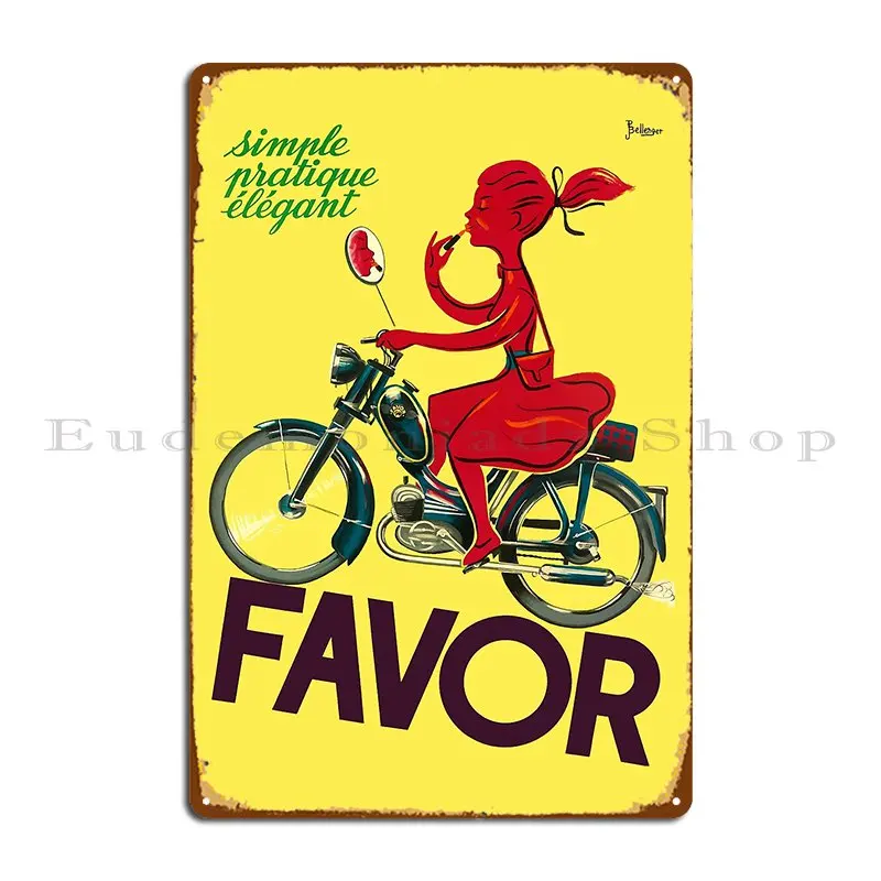 Francia 1937 Favor motocicletas publicidad cartel de Metal decoración de pared pared cueva cine personalizar diseño cartel de estaño cartel