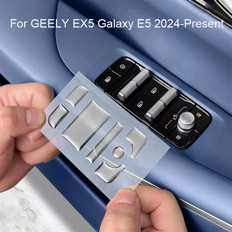 

Car Drip Glue Door Handle Cover Anti Scratch For GEELY EX5 GALAXY E5 2024-2026 Auto Window Lift Panel Rear view Mirror Strip