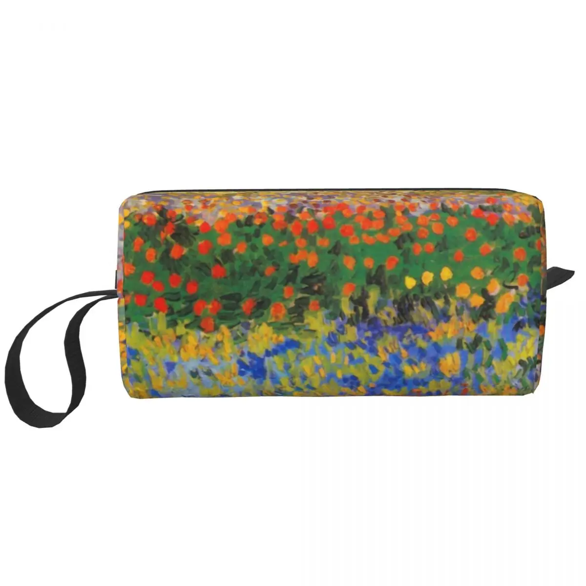 Flower Garden By Vincent Van Gogh Travel Cosmetic Bag Women Art Painting Toiletry Makeup Organizer Lady Beauty Storage Dopp Kit