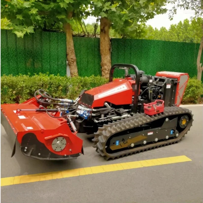 Remote Control Forestry Mulcher Lawn Mower Wasteland Slope Mower