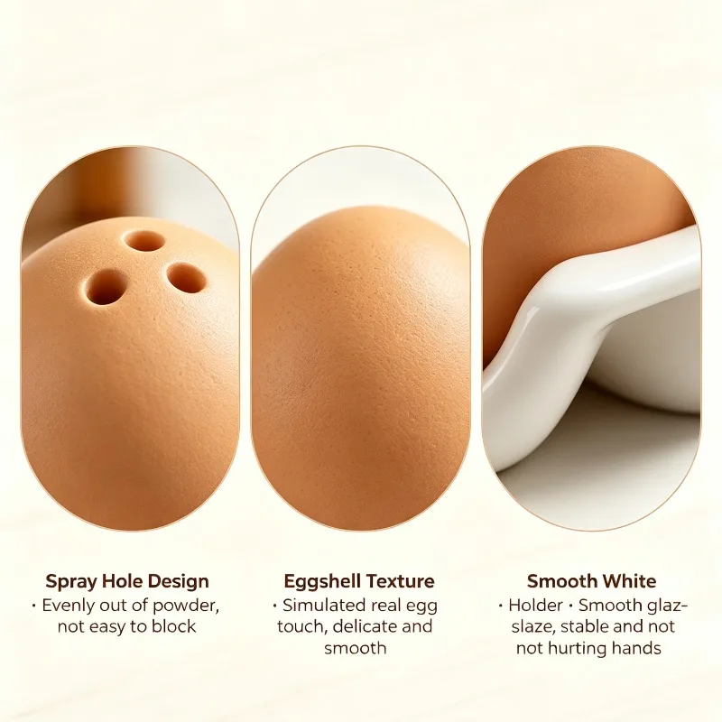 Ceramics Egg Model Seasoning Cruet Creative Decorative Porcelain Salt And Pepper Caster Kitchen Tool Condiment Bottle Tableware