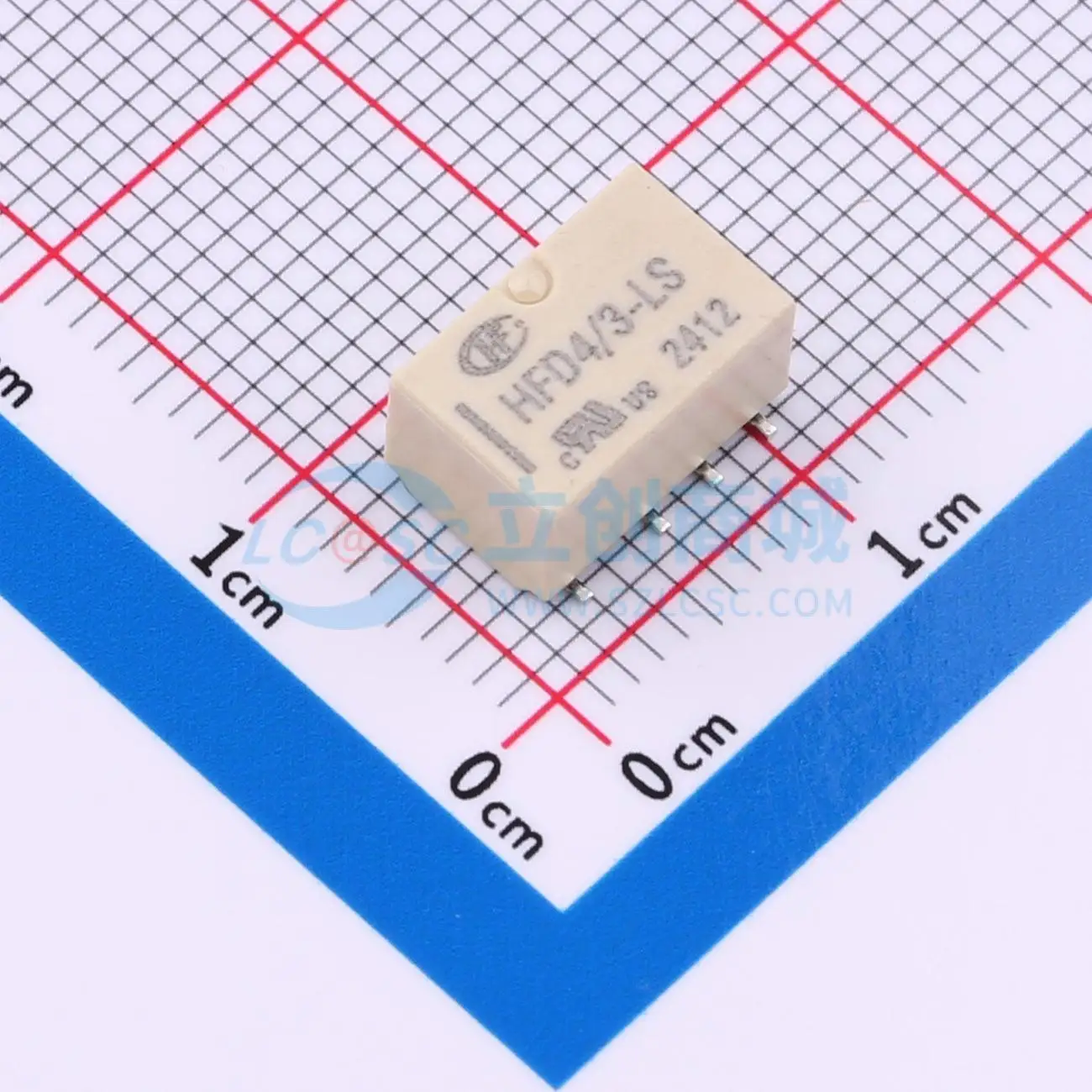 7pcs HFD4/3-LSR 3V SMD DPDT Signal Relay PCB Electronic Switch
