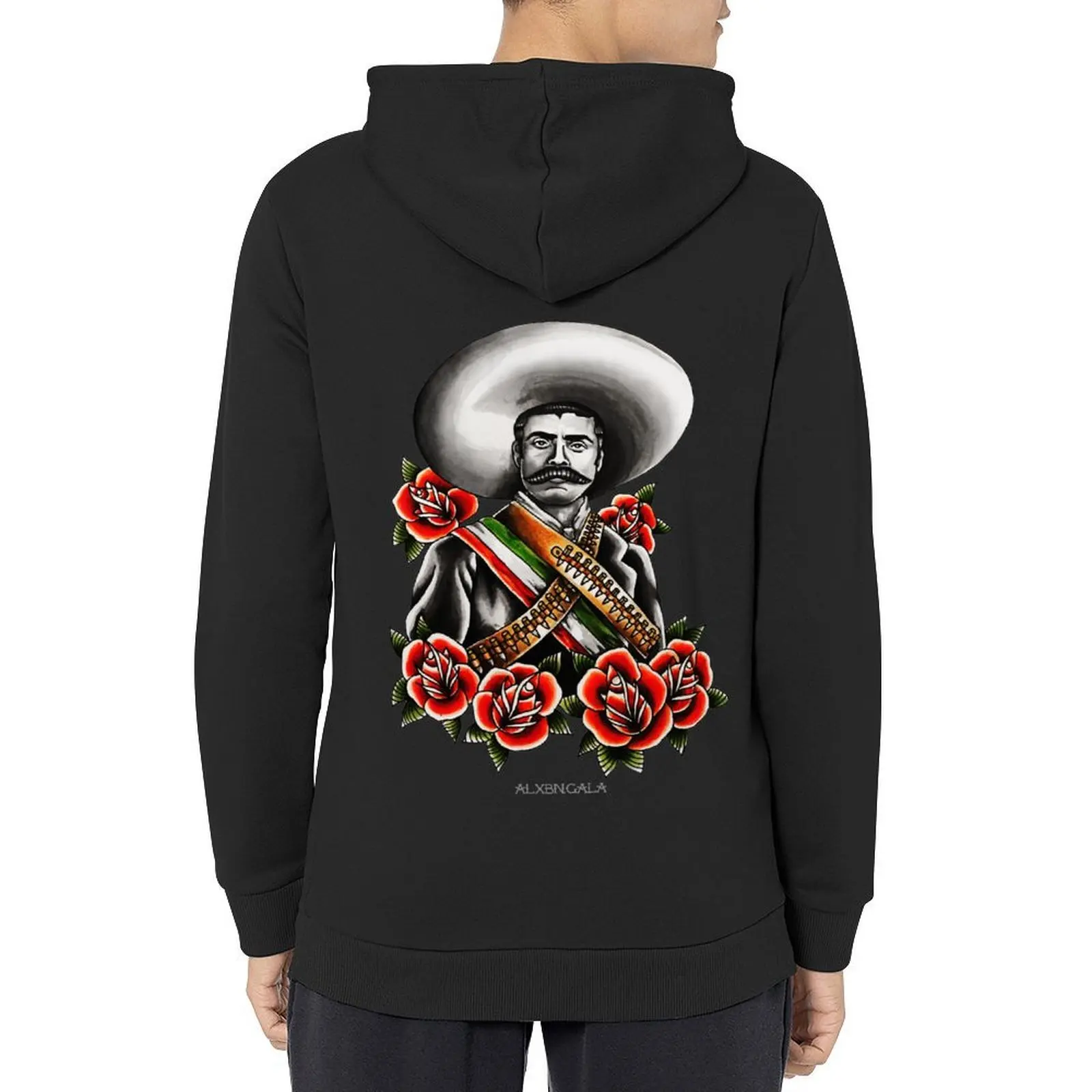 

Emiliano Zapata Portrait Hoodie mens designer clothes fashion men men clothing autumn tracksuit