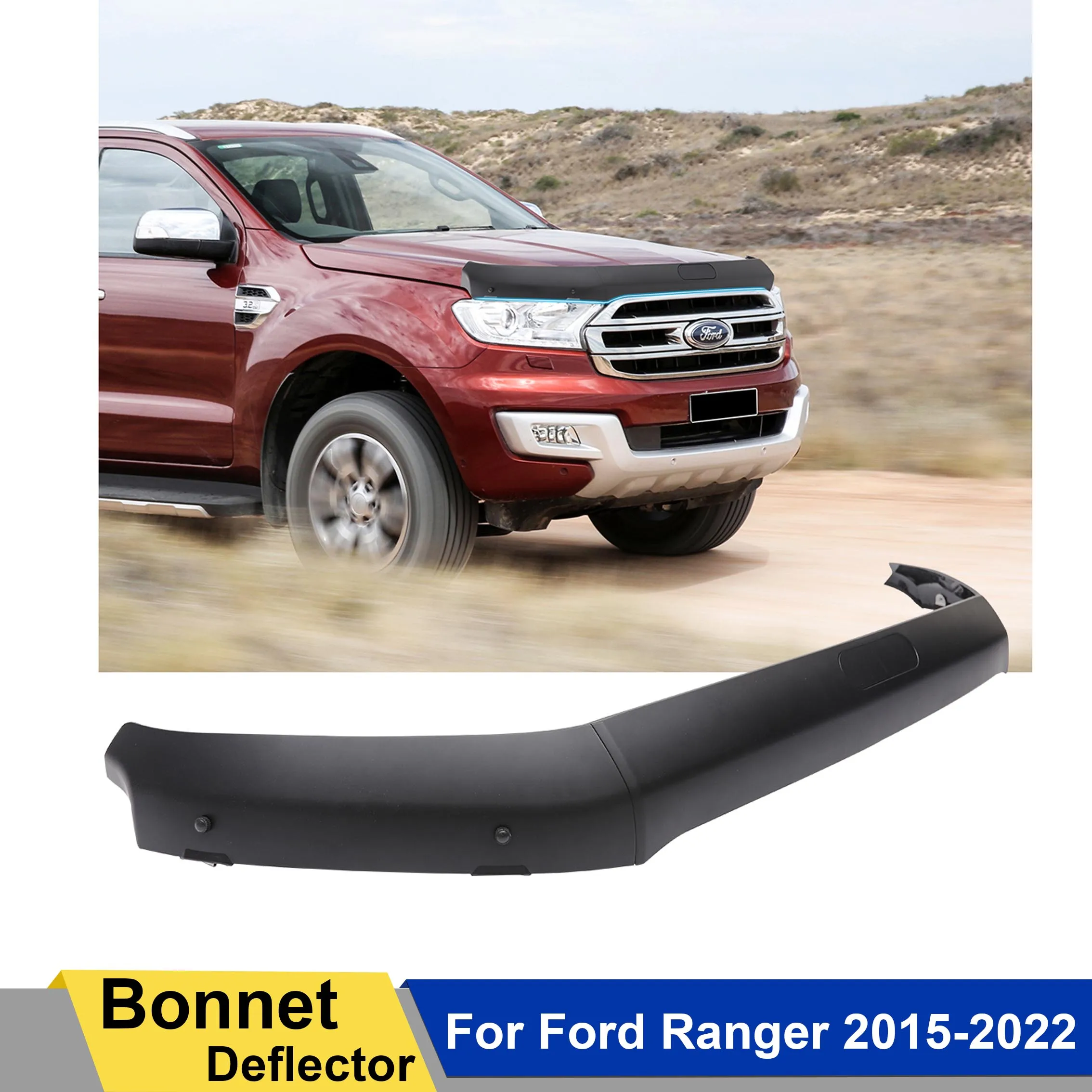 

Защитный экран для капота для Ford Ranger 2015 2016 2017 2018 2019 2020 2021 2022 Wildtrak XLT XLS XL