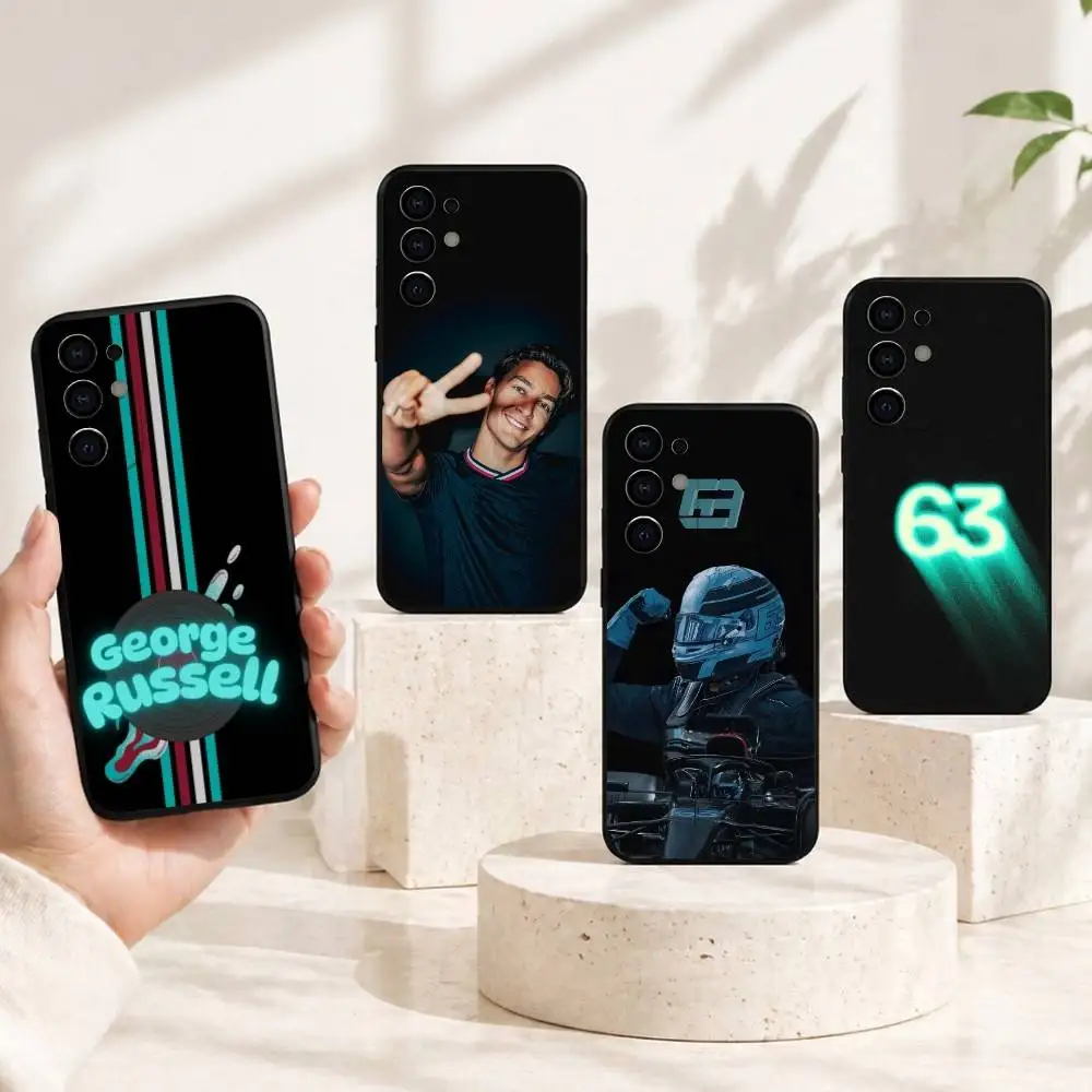 R-Racer G-George R-Russell Phone Case Black Silicone Soft For Samsung S25,S24,S21,S22,S23,S30,Ultra,S20,Plus,Fe,Lite