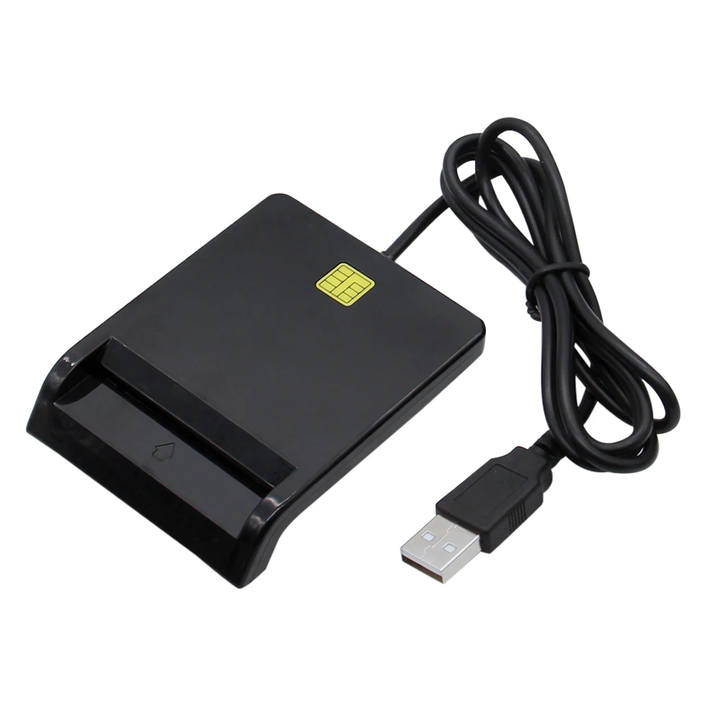USB Smart Card Reader Smart Card Reader voor bankkaart IC/ID EMV-kaartlezer voor Windows 7 8 10 Linux OS USB-CCID ISO 7816