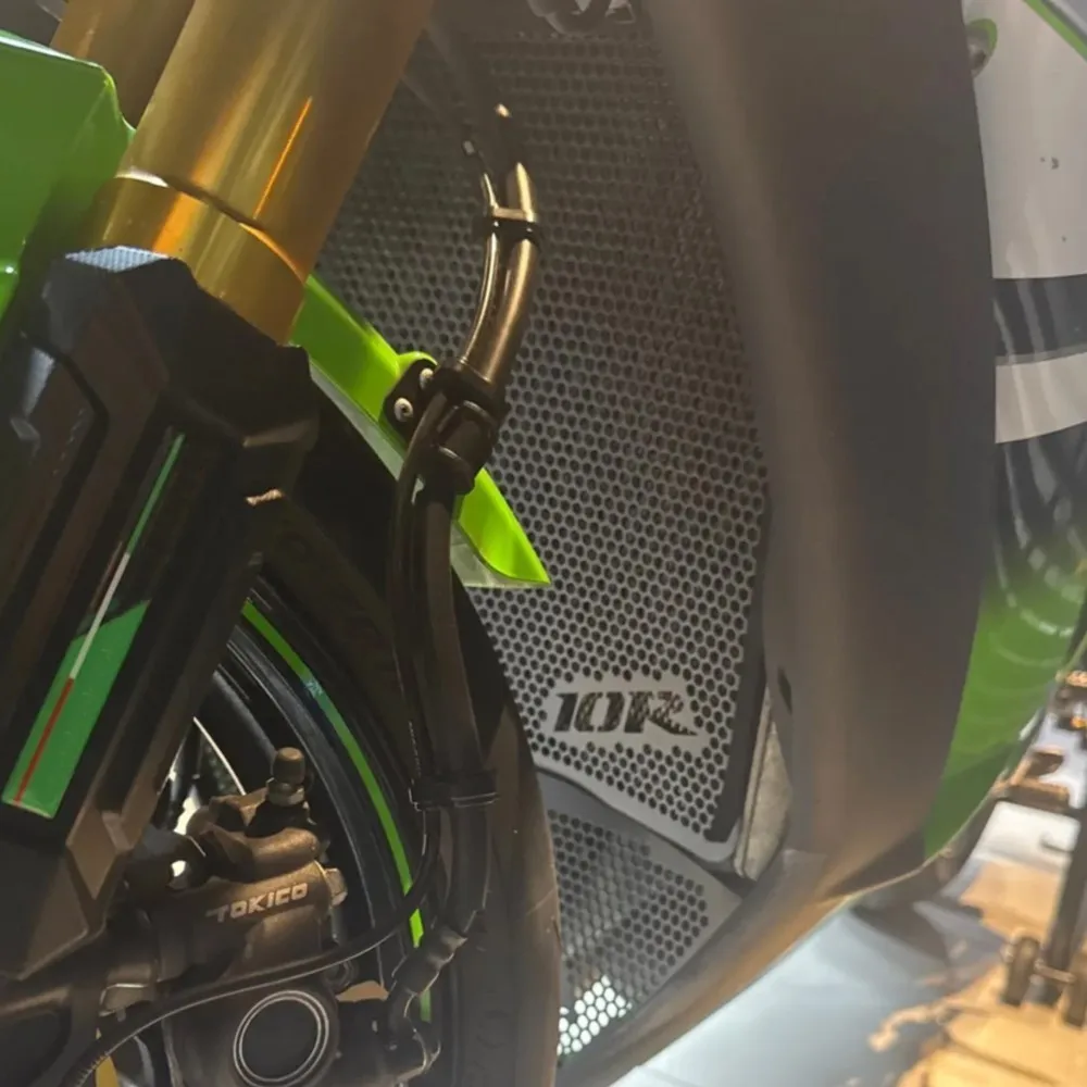 ZX-10R Radiator Guard Downpipe Grille Cover Protector Protection For Kawasaki ZX10R ZX 10R 2008-2020 2019 Motorcycle Accessories