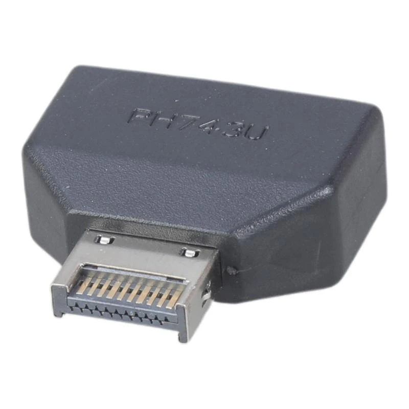 587B Internal USB 3.2 TypeE to 20 Pin USB Adapter, Vertical Connector Converter