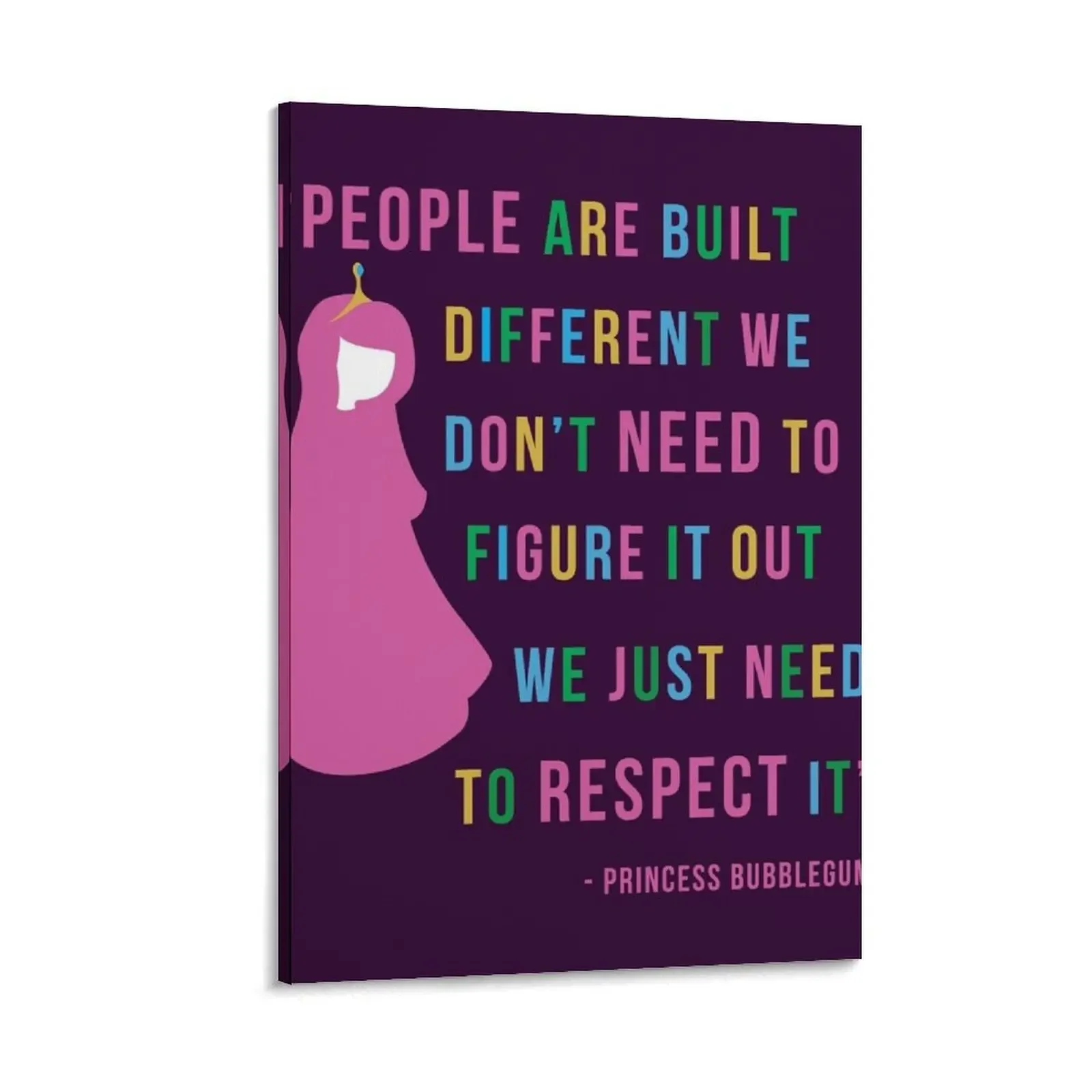 

Princess Bubblegum Respect Quote Canvas Painting decorative wall canvases japanese room decor Paintings on the wall