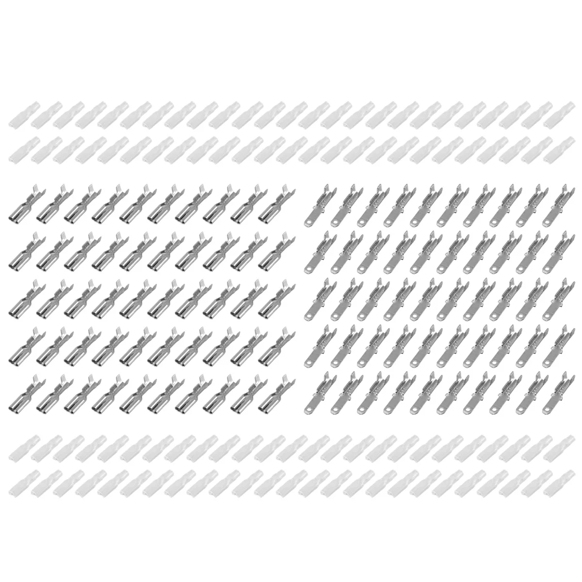 

A02Q-200PCS Мужской/Женский лопаточный обжимной разъем, электрическая изоляционная втулка, разъем для обмотки проводов, 2,8 мм