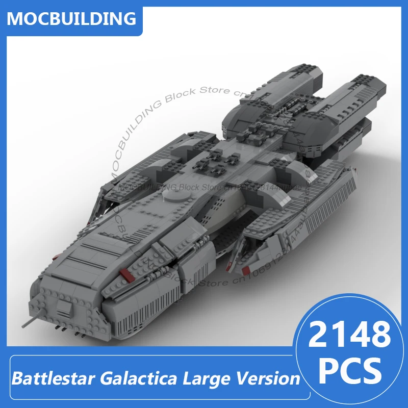 MOC Building Blocks Battlestar Galactica Large Version DIY Assemble Bricks Space Display Model Collection Toys Gifts 2148PCS