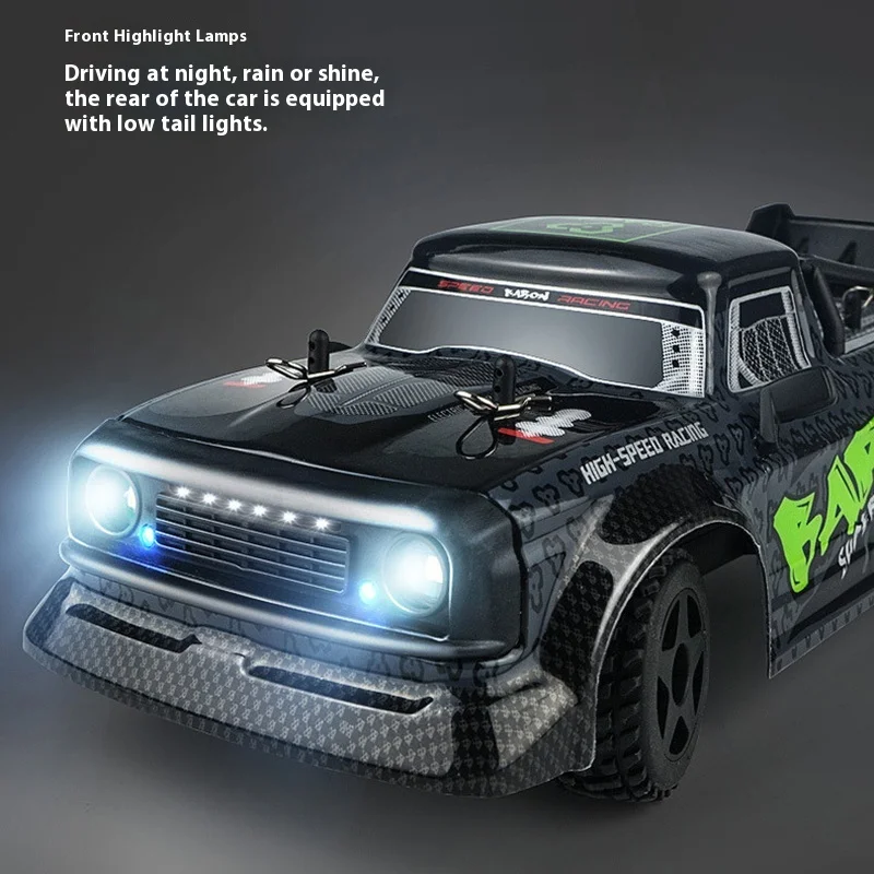 Alta Freqüência Controle Remoto Pickup Truck, Rear-Drive Tensão, Competição de Carregamento, RC Drift Car, Brinquedo das crianças, Full-Scale, 2.4ghz