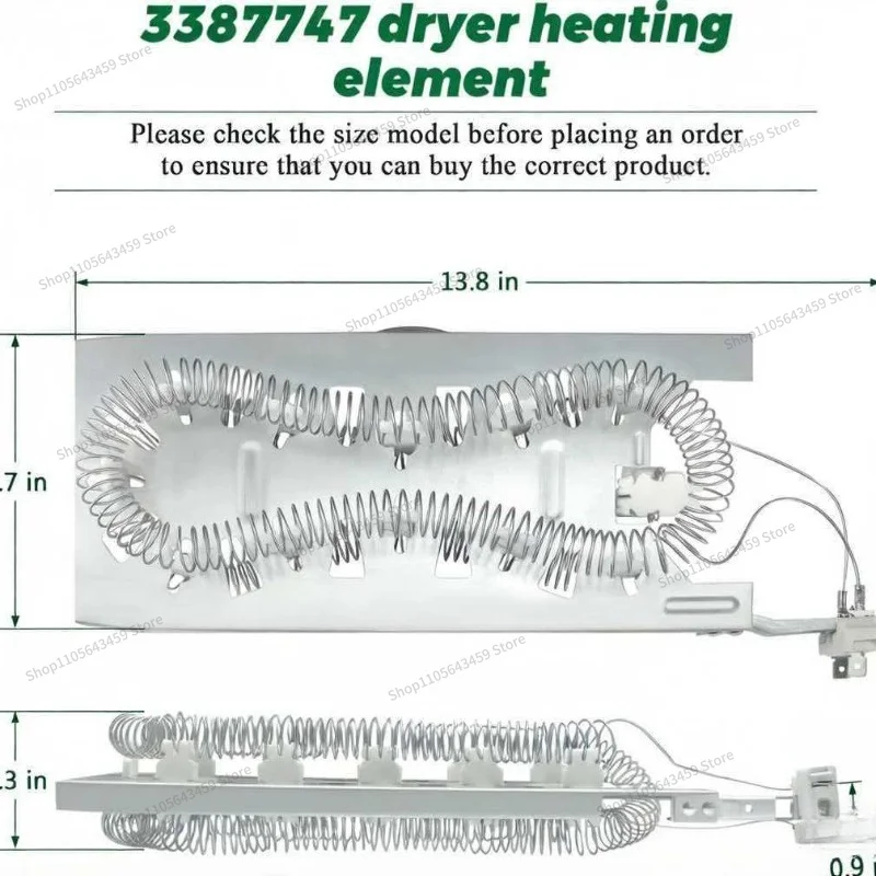 For 8527865 W11344457 W11045584 WP3387747 heating element