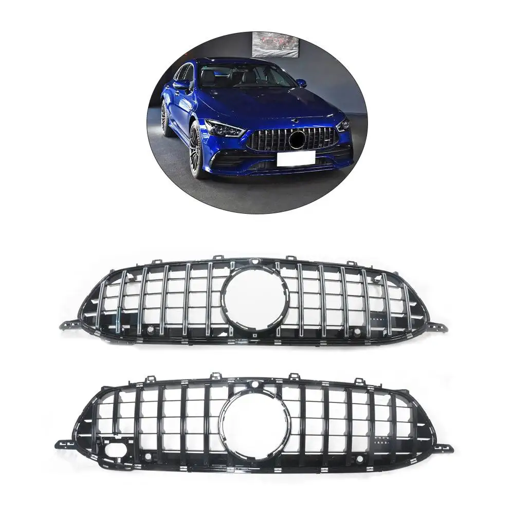 

High Quality Black ABS Front Bumper Grille for Mercedes Benz AMG GT 53 63 4 DOOR Coupe 2018-2022 Model