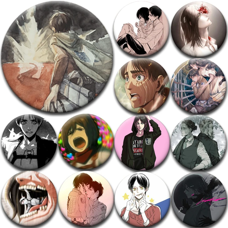 Мягкие-значки-пины-«Атака-Титанов»-в-стиле-аниме-мультяшные-значки-броши-украшения-для-одежды-креативные-жестяные-значки-значки-на-лацкан-ювелирные-подарки