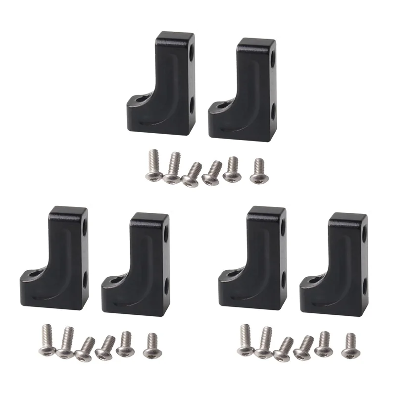 6 قطعة حامل مؤازر معدني لمحور SCX10 الشبح RR10 كابرا SMT10 AX10 1/10 RC الزاحف ترقية أجزاء السيارة الملحقات