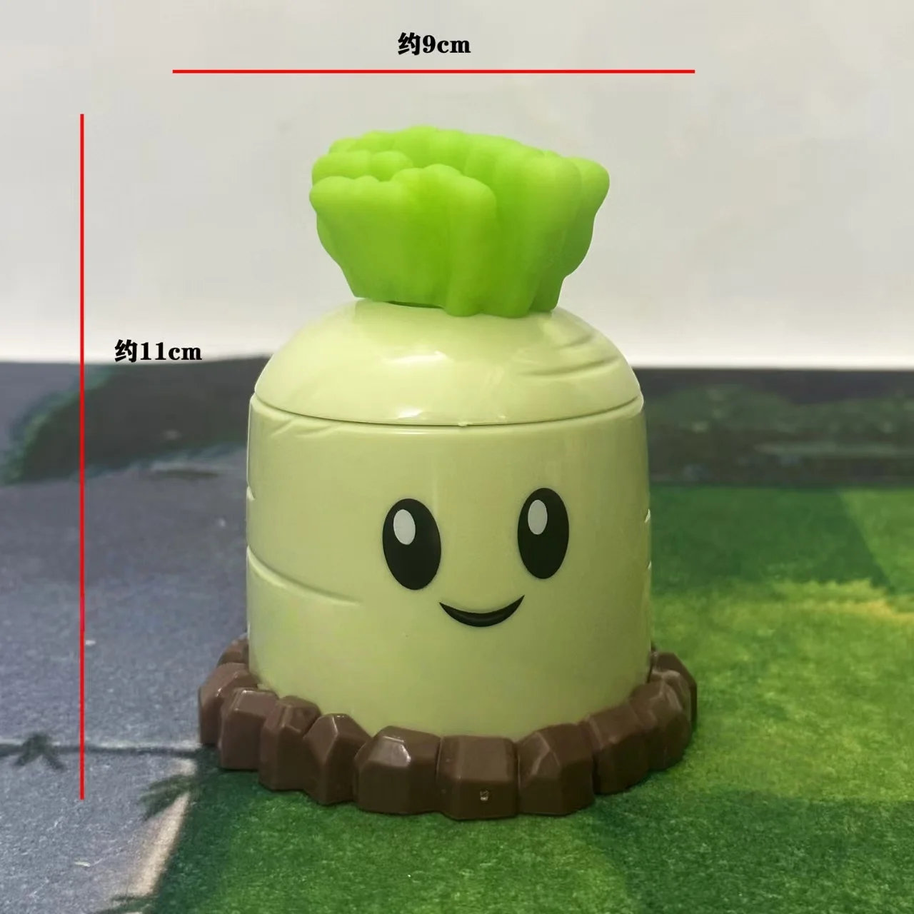 

White radish missile - a new type of plant for fighting zombies in a shooting game. Plant model. Gift for children.