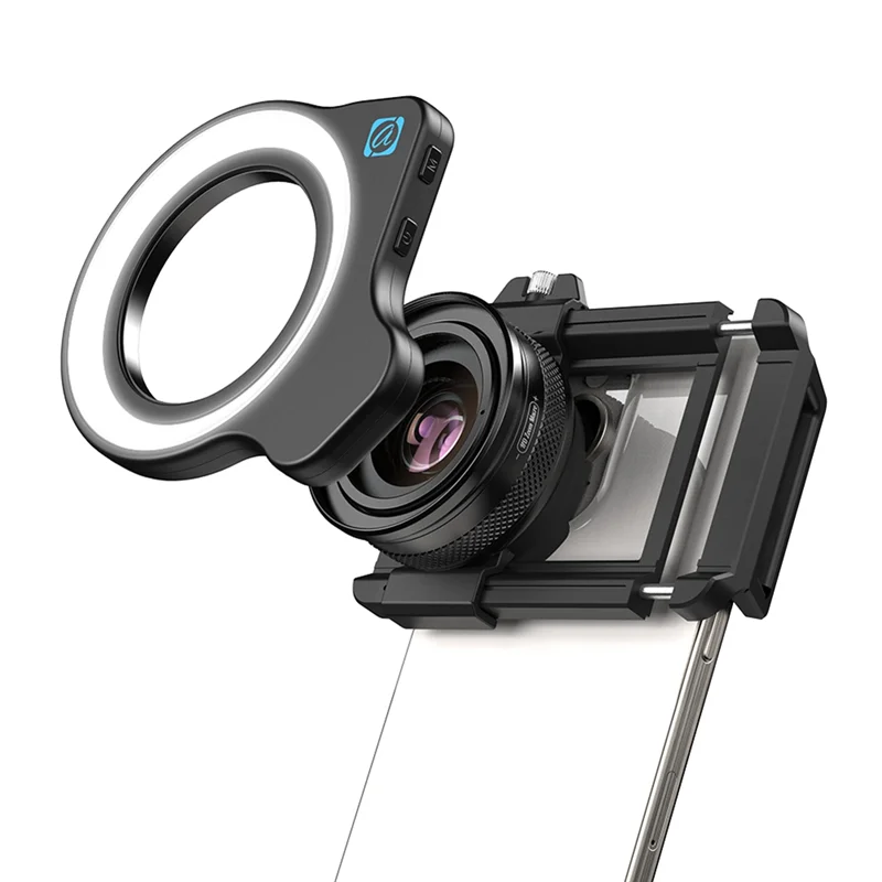 

A33T-10-20X Zoom Macro Lens With LED Fill Light Universal Clamp HD Camera Lens Kit For Iphone Samsung Smartphones