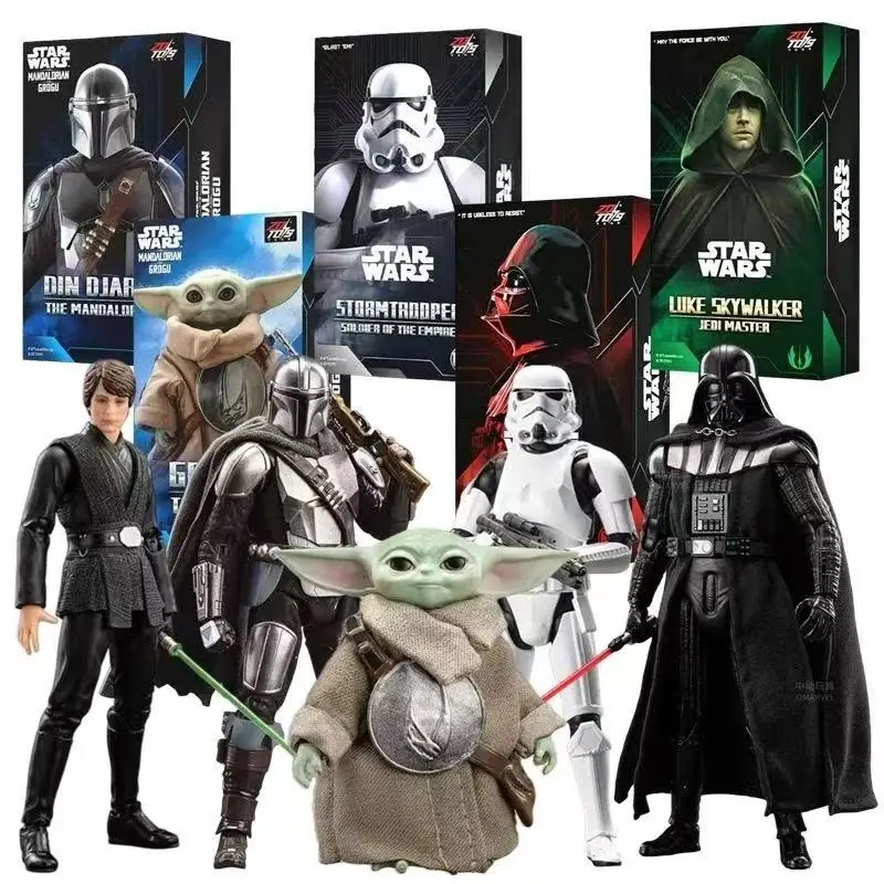 在庫あり-zd-toys-スターウォーズ-ダース・ベイダー-ストームトルーパー-マンダロリアン-ディン・ジャリン-グロッグ-ルーク・スカイウォーカー-アニメアクションフィギュア-ギフト-おもちゃ