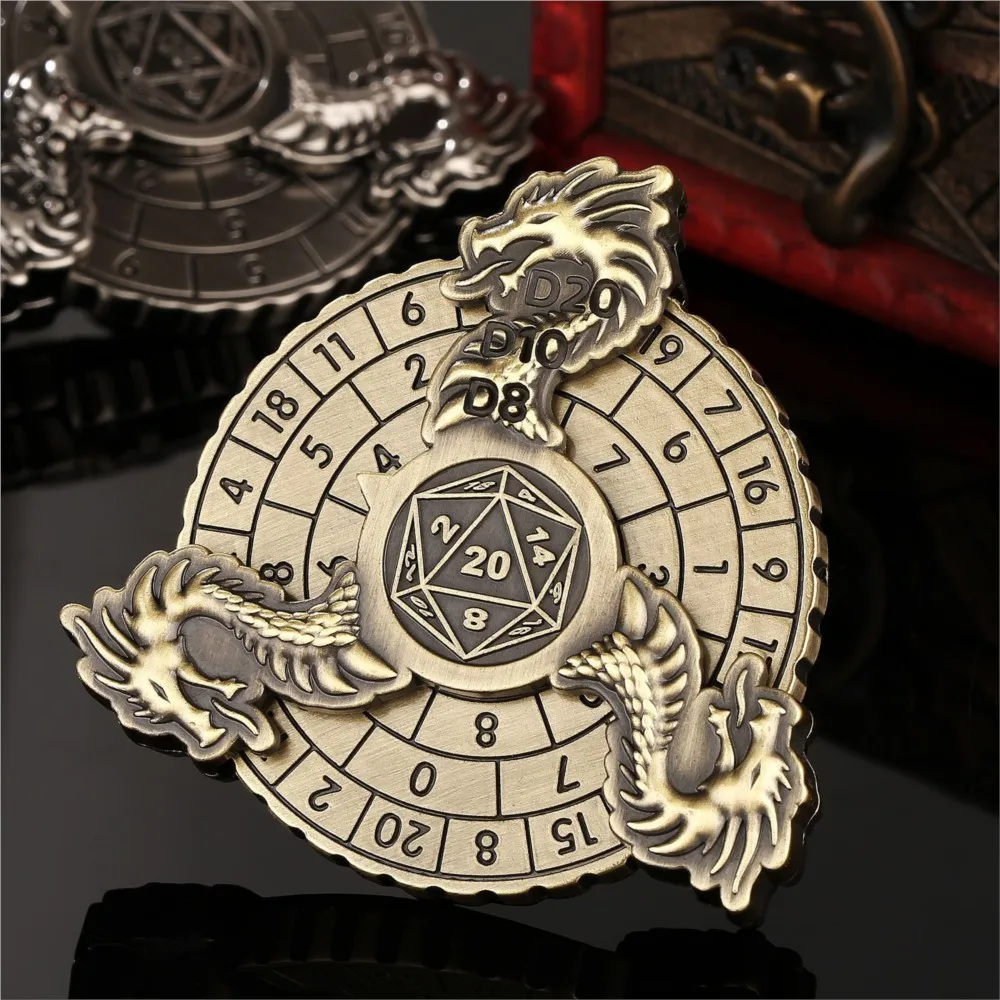 دوار النرد المعدني DND 7 في 1، مناسب لمشغلات الألعاب DND Dungeons & Dragons