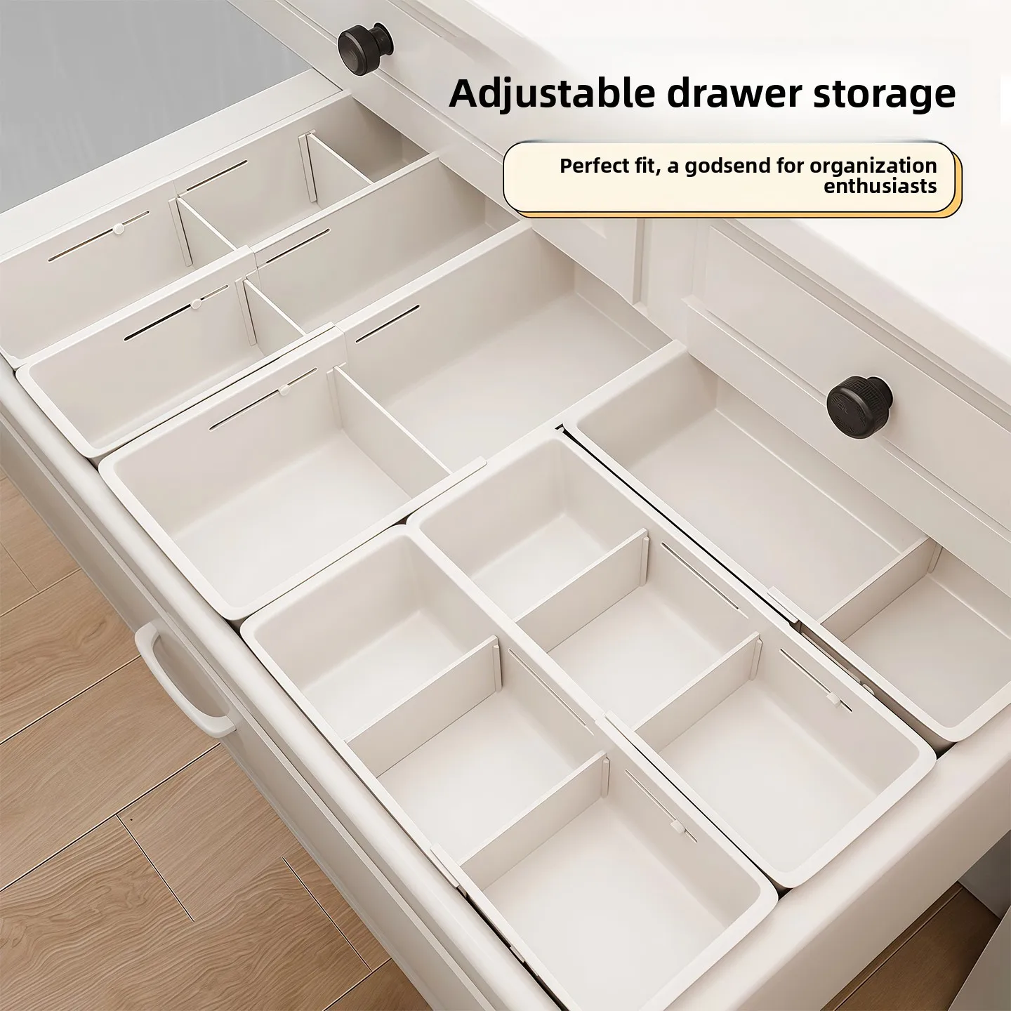 Drawer Compartment Expandable Storage Box, Stationery, Cosmetics ...