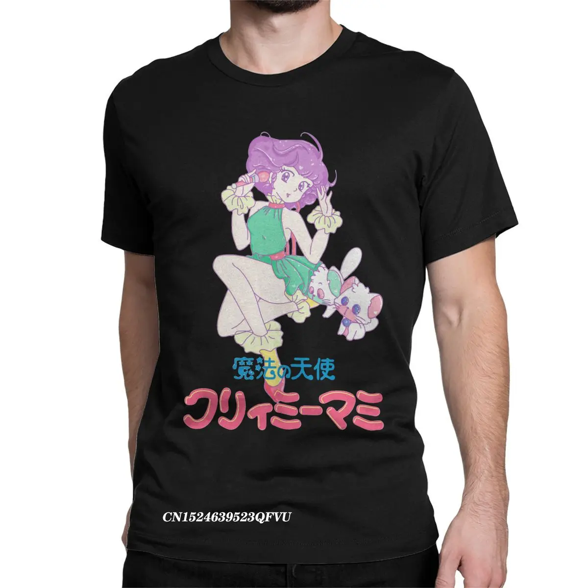 

Men Women Shoujo Mahou No Tenshi Idol Creamy Mami Tops T Shirts Magical Angel Anime Girls Tops Tees Plus Size T-Shirt