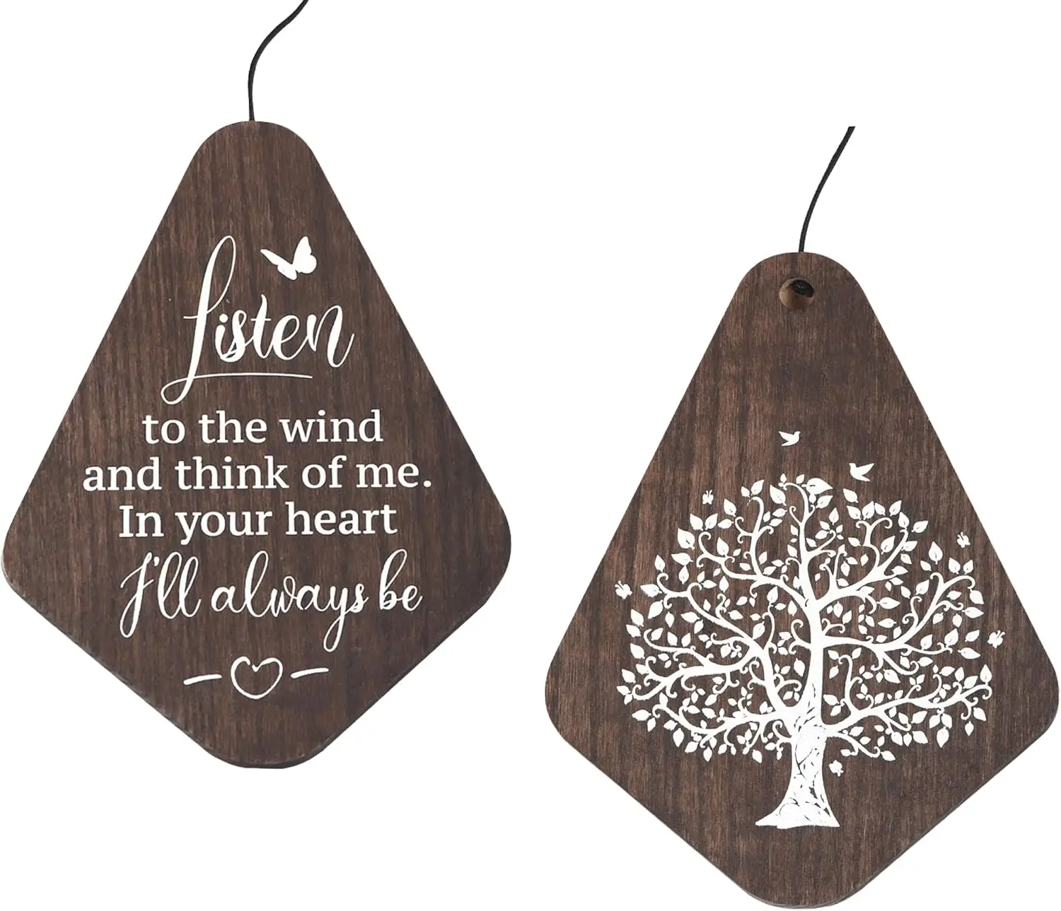 Large 55 Inch Deep Tone Memorial Wind Chime Sympathy Gift Loss Loved One Outside Decoration Soothing Melodic Tones Mute Option