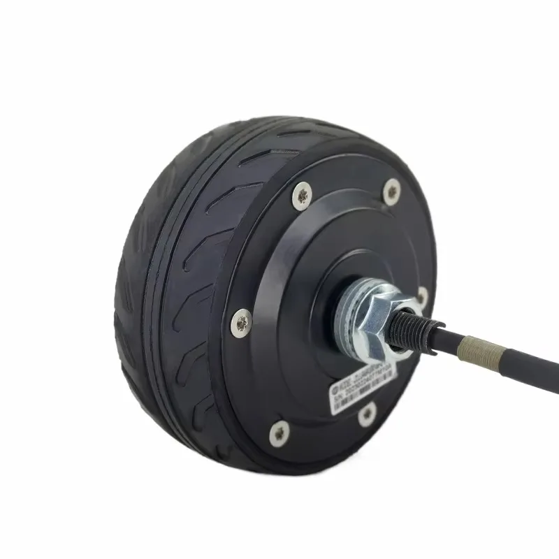 Low Speed 280RPM 4inch 24v 50kg Load 1024 PPR Encoder Brushless Electric Wheel Dc Servo Hub Motor for Cleaning Robot