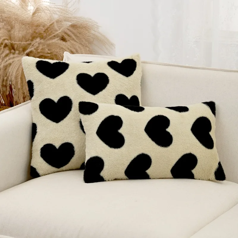 Ins عيد الحب القلب المخدة الفاخرة مريحة أفخم وسادة أريكة القضية قسط بوتيك BnB وسادة غطاء ديكور المنزل #6