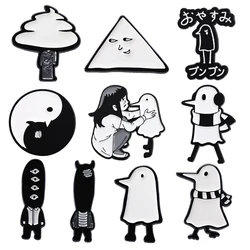 Goodnight Punpun Enamel Pins Japan Anime Brooches Button Badge Fun Creative Cartoon Jewelry Gift for Fans Friends
