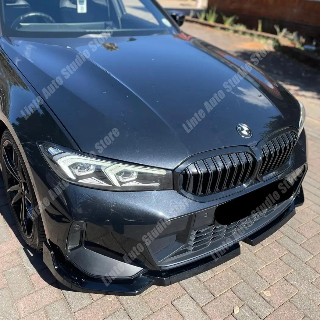 

Bumper Lip Car Front Bumper Splitter Lip For BMW 3 Series G20 LCI M Sport 2022+ Diffuser Guard Gloss Black ABS Body Kits Tuning
