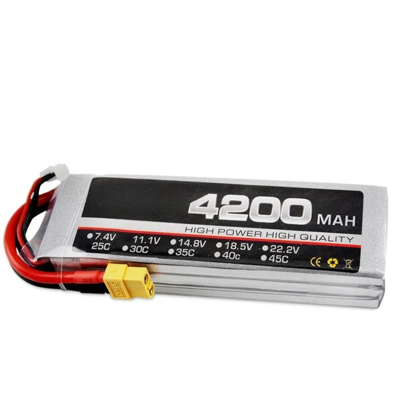For 4200mAh3s35C11.1V Model Aircraft Lithium Battery High Magnification Four-axis Drone Remote Control Car