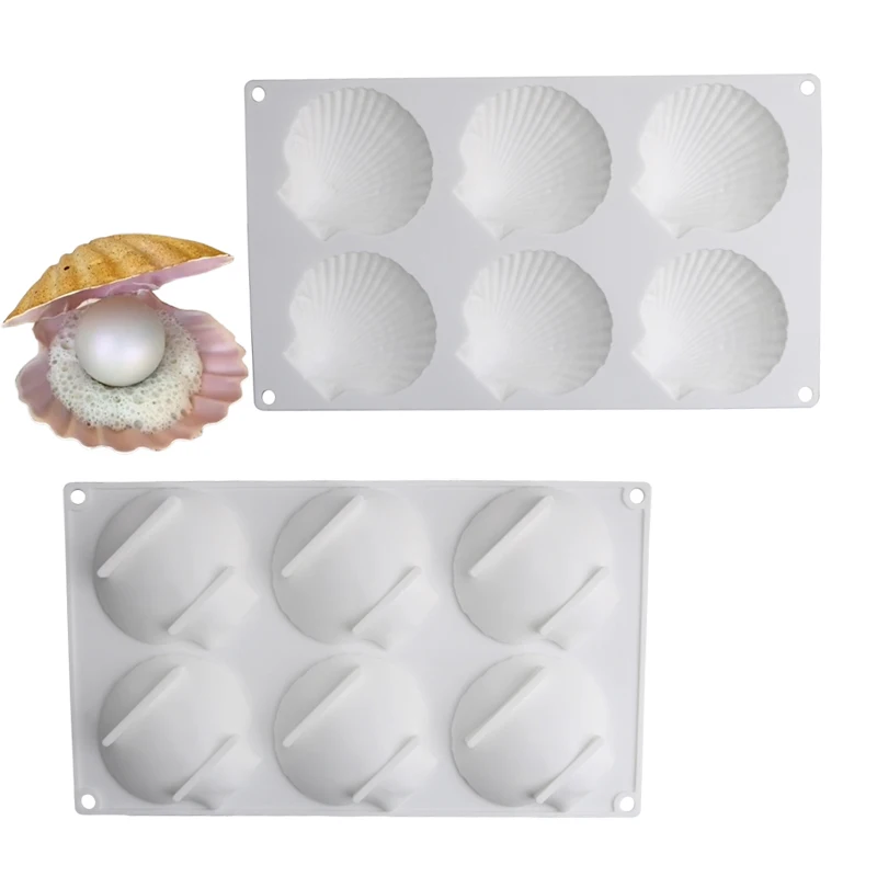 Meibum Marine Theme Cake Silicone Molds Shell Pearl Design Baking Mold Cake Decorating Tools Food Grade Kitchen Supplies