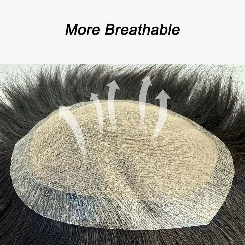 Toupee Men Silk Top Affordable Asia Male Hair Prosthesis Men's capillary prothesis Wigs For Men 100% natural Human Hair System