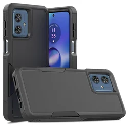Fashion TPU/PC Case for Motorola Moto G54 Shockproof Phone Cover Hybrid Armor Shell Stylish 2IN1 Dual Layer Protection