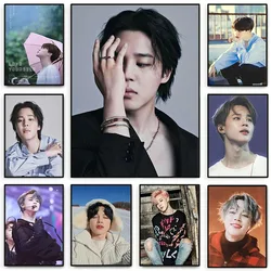 Hot Singer Kpop Jimin Poster Prints HD Canvas Painting Wall Art for Bedroom Living Room Office Home Decoration Fans Gift