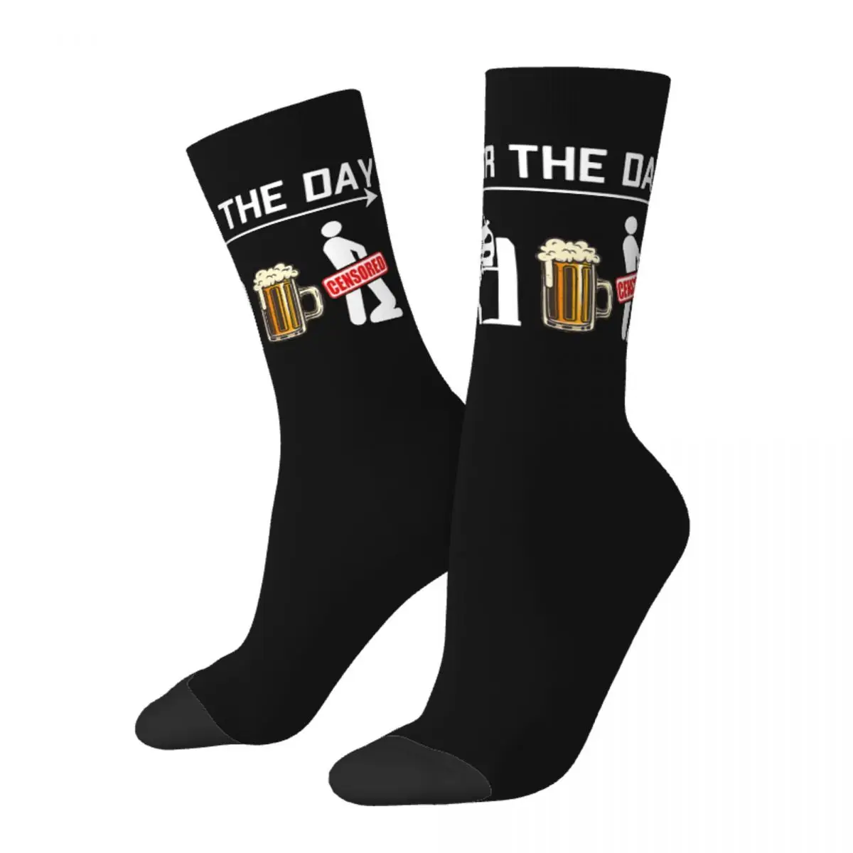 Mechanics Funny Coffee Wrench Beer Socks Men's Women's Polyester Fashion Socks Crazy Spring Summer Autumn Winter Socks Gifts